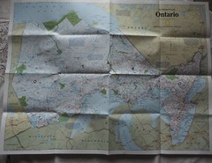 National Geographic Society Map: The Making of Canada – Ontario 1996