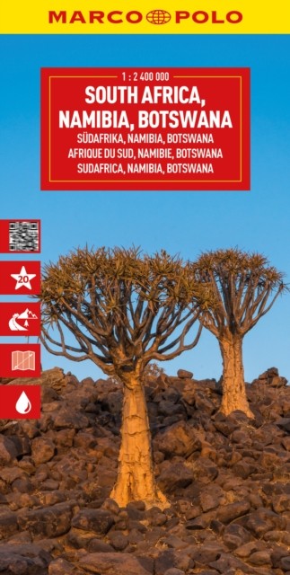 South Africa, Namibia & Botswana Marco Polo Map by Marco Polo