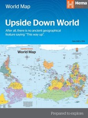 World pol. upside down in envelope by Hema Folded Book