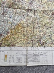 OS quarter inch map sheet 13 The Midlands 1968