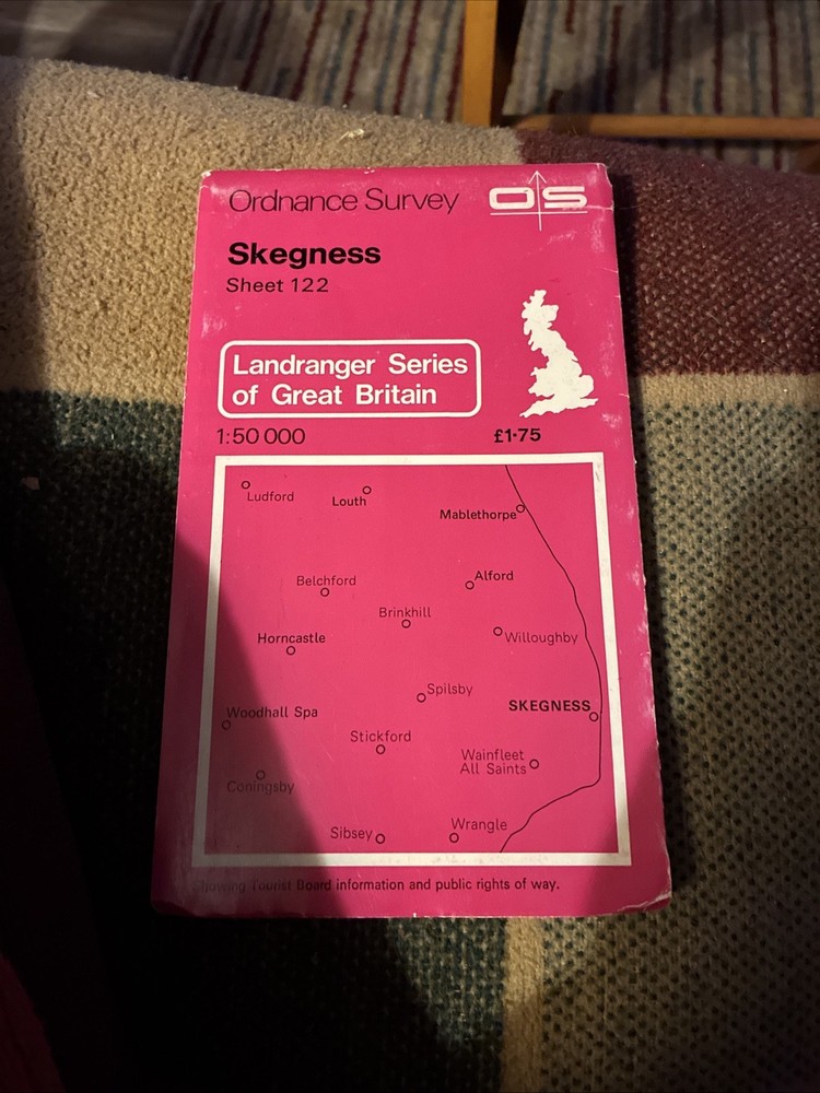 OS, Ordnance Survey Landranger map 122, Skegness