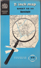 Ordnance Survey 1:25,000 First Series Map Sheet SS 53 Barnstaple