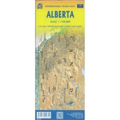 Canada 1:1,000,000 ITMB Alberta Travel Reference Map