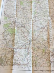 1960 Ordnance Survey One Inch Seventh Series Map 120 Burton Upon Trent inc Derby