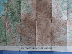 Vintage Batholomew’s South Devon Cloth Map c1920s Half Inch To Mile Sheet 36 