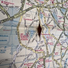 1977 AA Map Of London – Road Map Fold Out In Good Condition