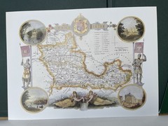 Classic Print Portfolio: County Maps of Old England. Thomas Moule 1991