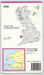 3 OS Landranger & Maps 157 158 160 Wales, St David’s Brecon Beacons Tenby