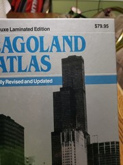 CHICAGOLAND ATLAS Deluxe Laminated Edition by American Map Corporation 1994 VGC