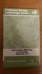 East London, Billericay, Gravesend: OS Landranger Map 1:50000 #177 (M9)