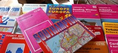 Large Box Of Vintage Etc Os And Other Maps All Around UK, See Photos