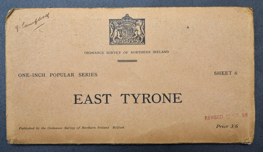1949 OS Northern Ireland Map ~ East Tyrone ~ Sheet 6 ~ Linen