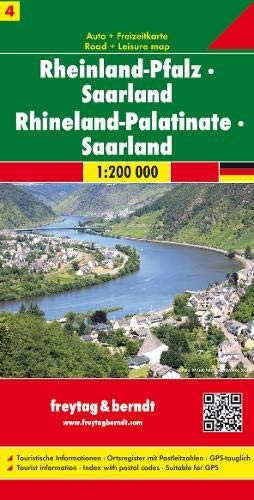SHEET 4, RHINELAND-PALATINATE/SAARLAND By Freytag-berndt Und Artaria *BRAND NEW*