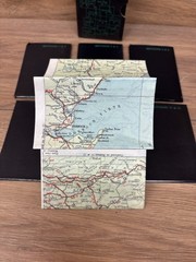 The Cyclist seven boxed Pocket Touring Maps Of Britain very good condition a21