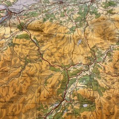 EASTERN HIGHLANDS 1973 Paper Ordnance Survey Quarter Inch Map Sheet 5 Grampians