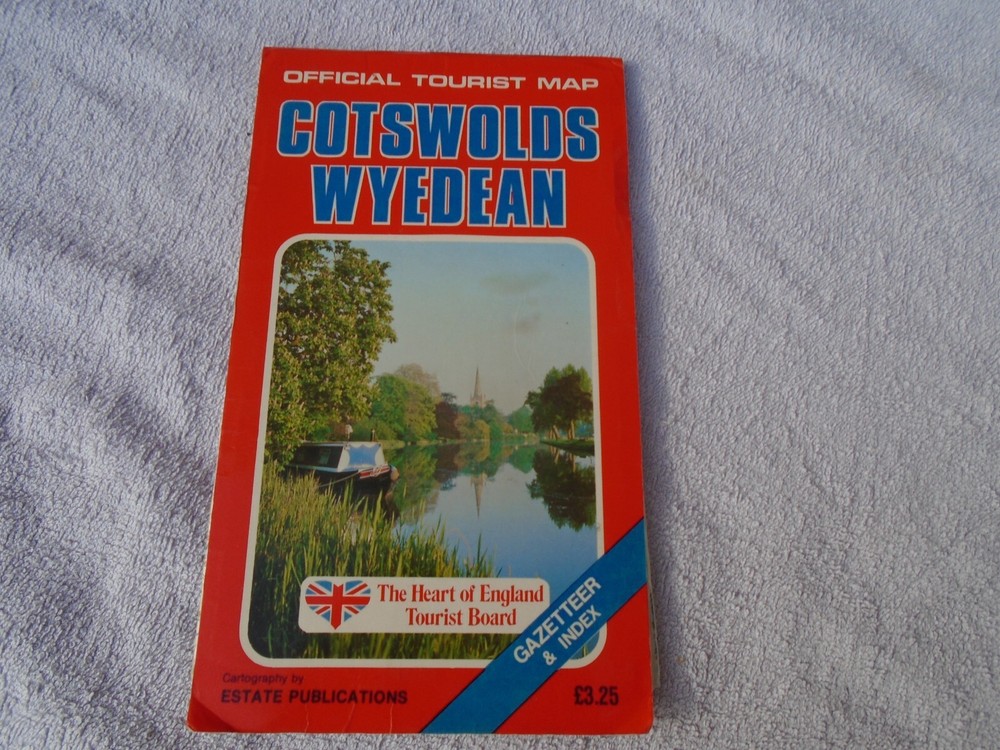 Cotswolds and Wyedean Official Tourist Map Gazetteer & Index – Heart of England