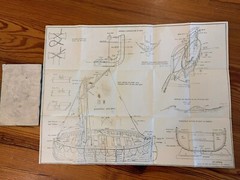 The Lifeboat Glossary with Diagram WT Harris, printed Liverpool 3rd edition 1953