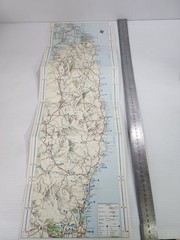 Vintage NRMA Road Map Sydney to Brisbane Pacific Hwy c1960s NSW QLD
