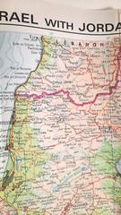 Israel with Jordan 1973 Bartholomew World Travel Map Sheet map, folded Book