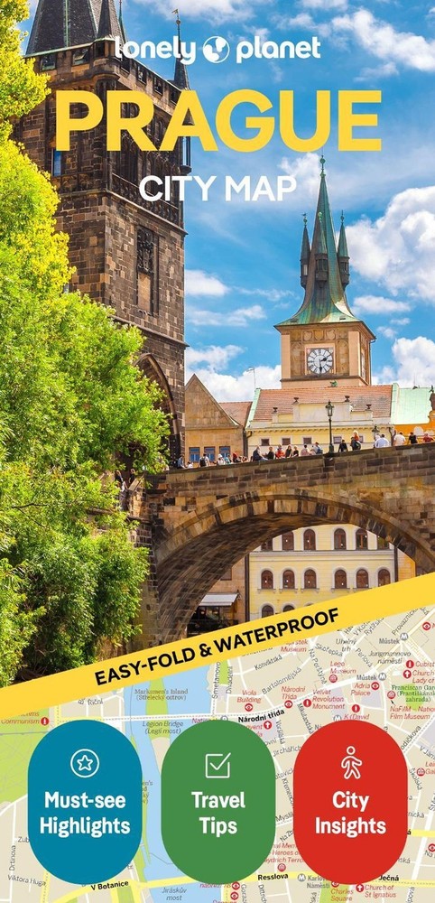 Lonely Planet Prague City Map: Durable, Waterproof, Easy-Fold Planning Map with