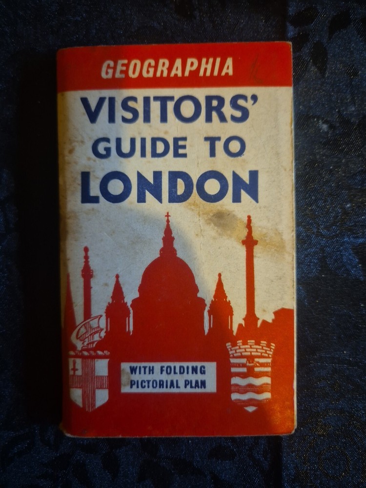 Geographia Visitors Guide To London Folding Pictorial Plan 1960’s Era