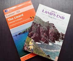 1996 OS Explorer Map 103 The Lizard & 1989 Book “About Land’s End” Wendy Lewis