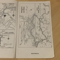 AA Continental Throughway Town Plans Basel Bern Geneva Zurich St Gallen Montreux