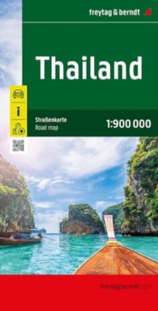 Thailand Road Map 1:900,000 scale by Freytag-Berndt (Sheet map, folded)