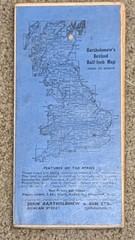 Bartholomews Revised Half Inch Map: sheet 30 Lincolnshire – 1951 on cloth