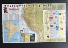 Vintage National Geographic America map bundle south illinois ohio federal utah