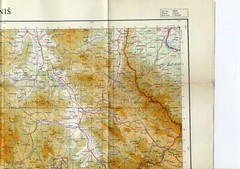 NIS Serbia Yugoslavia topographical map, War Office & Air Ministry 1959 1:500000