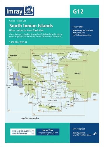 Imray G Series G12 South Ionian Islands (Map) G Charts 12