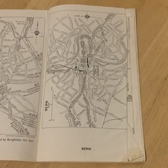 AA Continental Throughway Town Plans Basel Bern Geneva Zurich St Gallen Montreux