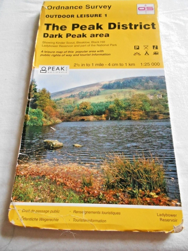 Ordnance survey Outdoor Leisure maps yellow cover 1:25000 each map 2.25 – 3.50