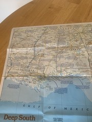 National Geographic The Making of Americe Deep South Map Magazine 1983