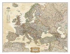 Europe Executive tubed by National Geographic Maps 9780792289838