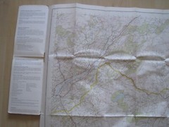 Ordnance survey map Landranger sheet 160 series Brecon Beacons scale 1:50 000