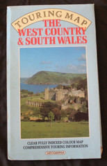 GEOGRAPHIA TOURING MAP, The West Country & South Wales, 1989