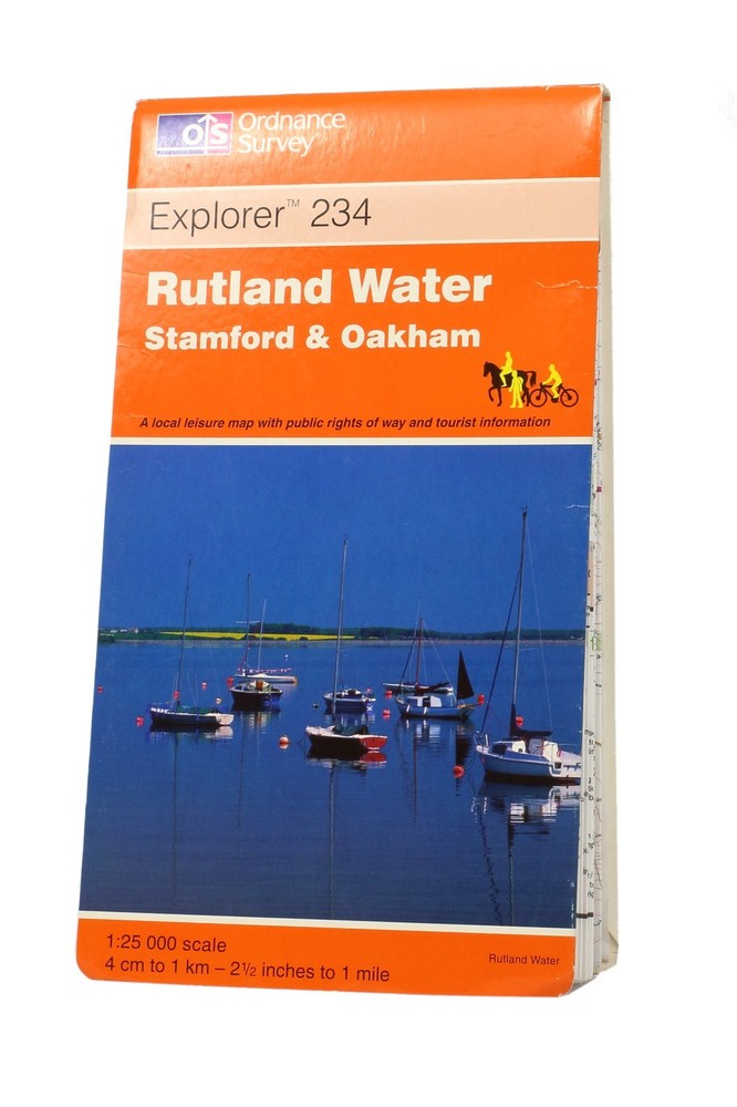 Rutland Water, Stamford & Oakham, OS Explorer 234, 1:25 000, Ordnance Survey