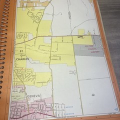 Chicagoland Atlas 1980 Chicago Suburbs Counties Maps Spiral