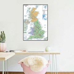 Map of the UK Administrative Wall Poster Prints Post Office Home Decor A1 A2 A3
