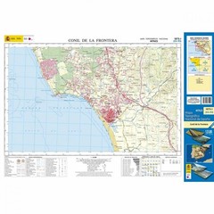 Spain map 1073-I Conil De La Frontera hiking walking topographic 1:25K