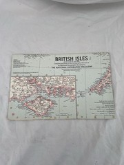 Vintage National Geographic Map The British Isles July 1958