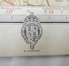 Bartholomew Revised Half Inch Sheet Map on Linen No.18 Warwickshire 1938
