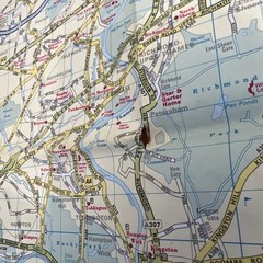 1977 AA Map Of London – Road Map Fold Out In Good Condition