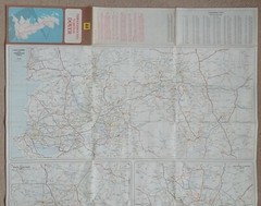 AA Map: Throughroutes to and from Dover (1981).