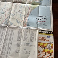 Gregory’s Sydney Suburban Map 15 Vintage 32nd Edition