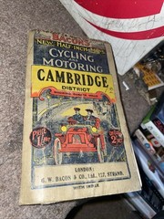 BACON’S CYCLING & MOTORING MAP. LAKE DISTRICT WITH INDEX Cambridge old rare