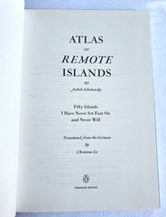 Atlas of Remote Islands by Judith Schalansky – Hardcover Map Book, Penguin Books