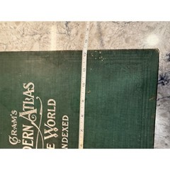 1904 Cram’s Modern Atlas The World Indexed Hardcover JL